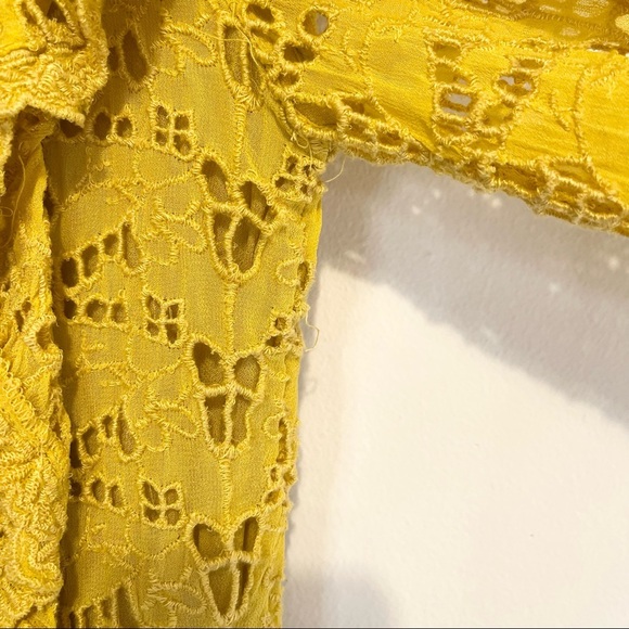 Anthropologie Yellow Clementine Blouse Womens US Size 2 - Picture 15 of 16